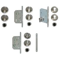 KITS PORTES COULISSANTES F.INOX P.RONDES